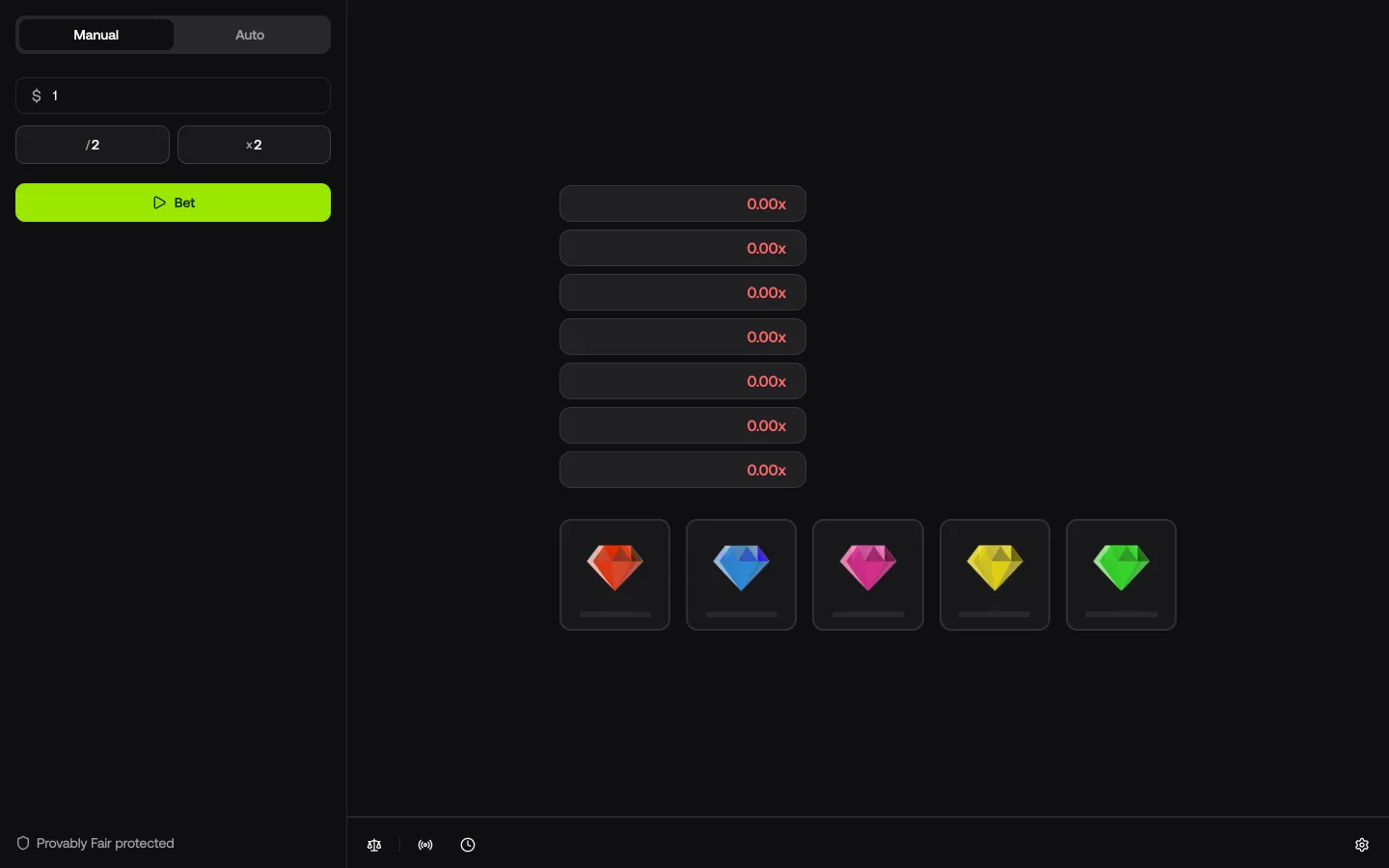 Diamonds interface